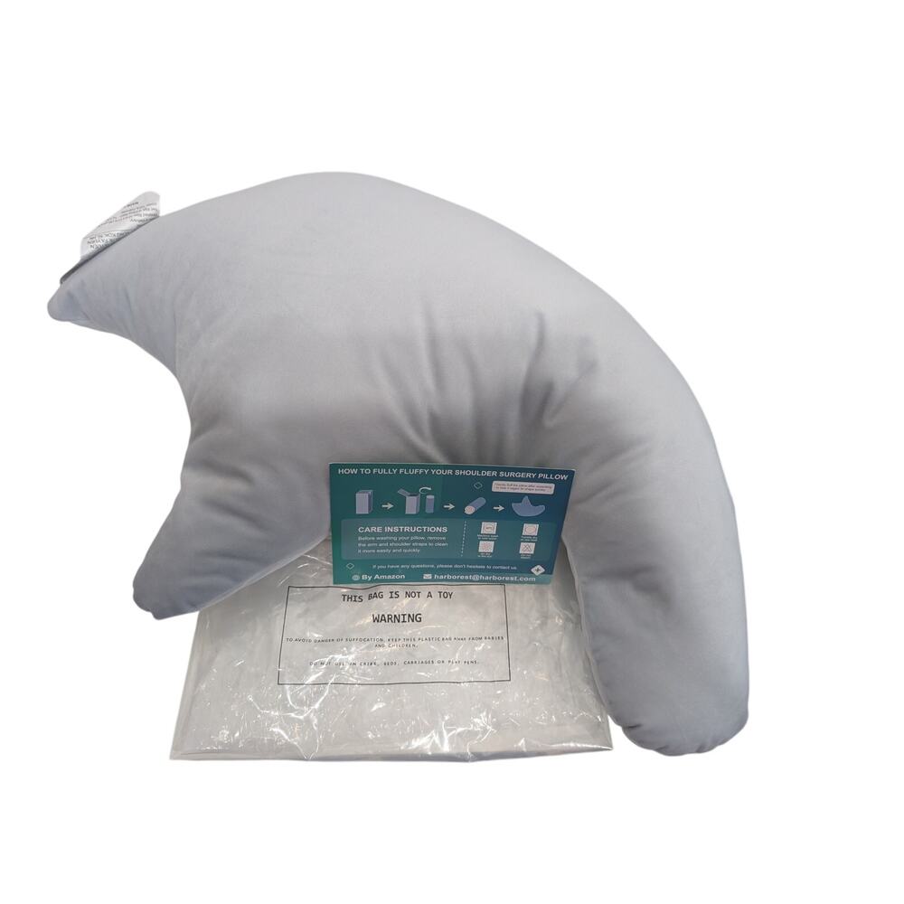 Grey Rotary Cuff Tear Surgery Pillow With Removable Cover